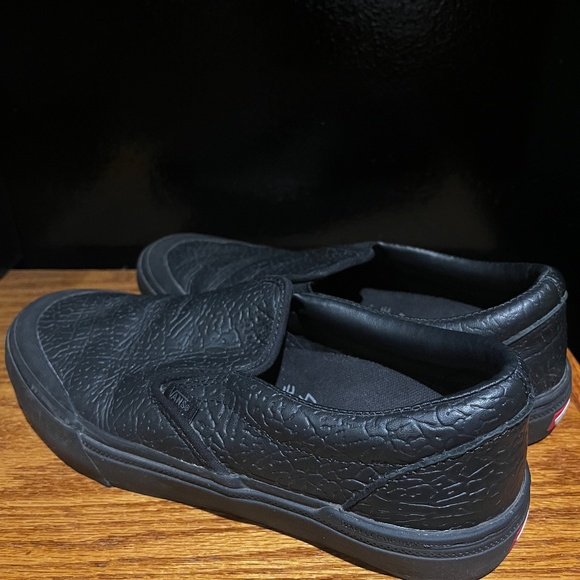 Vans BMX Slip On Shoes Courage Adams Black Elephant Print Mens Size 8 - Picture 5 of 5